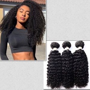 100% Unprocessed Kinky Curly Human Hair Waive